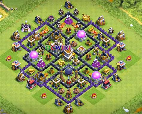 20+ Best TH8 Base Designs 2019 for War, Farming, Trophies