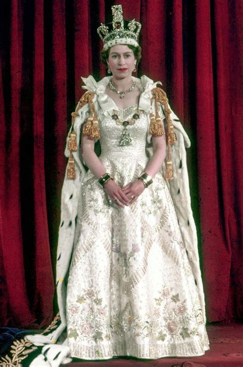 crownedlegend - Queen Elizabeth II’s Coronation Dress, designed by ...