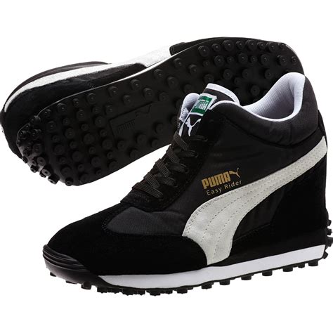 PUMA Synthetic Easy Rider Wedge Lo Women's Wedge Sneakers in Black - Lyst