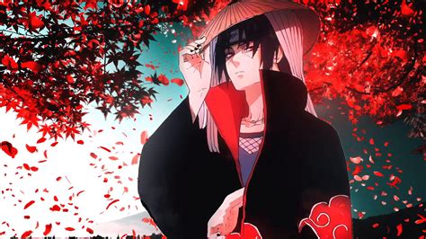 Itachi Uchiha in Autumn Live Wallpaper