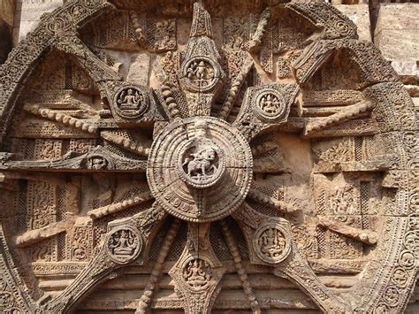 Konark - The Sun Temple; Ornamented Wheel (2) | Konark | Pictures ...