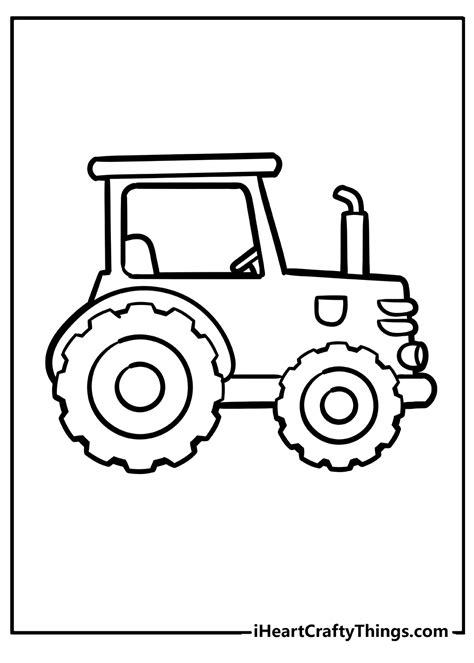 Printable Tractor Coloring Pages