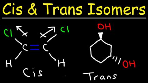 Examples of cis and trans isomers