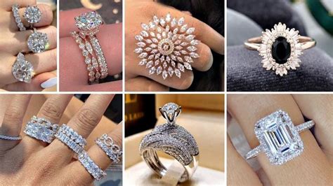 New Diamond Rings Design 💎 In Gold With Gorgeous Stones || Rings ...