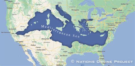 Mediterranean Sea World Map