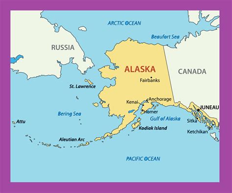 Alaska On A Map Of The World - Map Of Big Island Hawaii