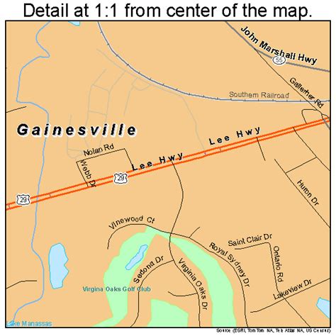 Gainesville Virginia Street Map 5130176