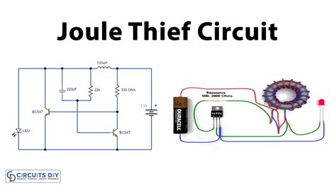 Simple Joule Thief Circuit Using BC547 NPN Transistor