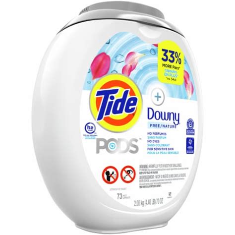 Tide Pods With Downy Unscented Laundry Detergent Pods, 73 ct - Kroger