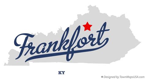 Map of Frankfort, KY, Kentucky