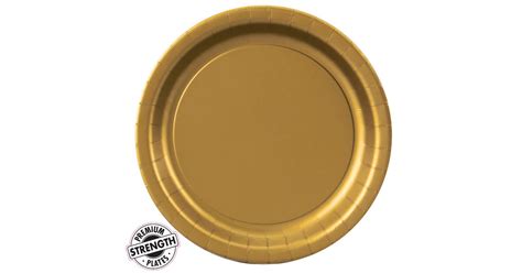 Dinner Plate - Gold | BirthdayExpress.com