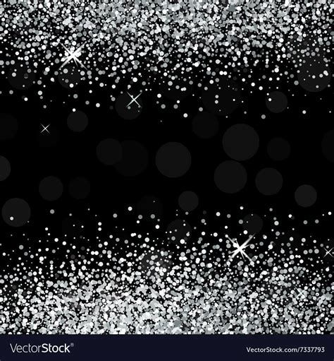 Shiny silver glitter on black background. Download a Free Preview or ...