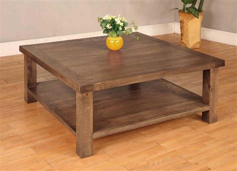 2024 Popular Square Wood Coffee Tables With Storage