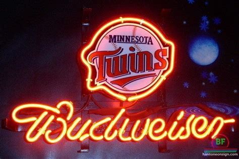 Budweiser Minnesota Twins Neon Sign Teams Neon Light – DIY Neon Signs