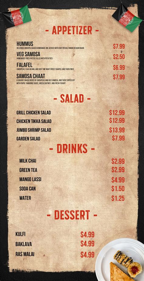 OUR MENU | Afghan Kabob & Grill