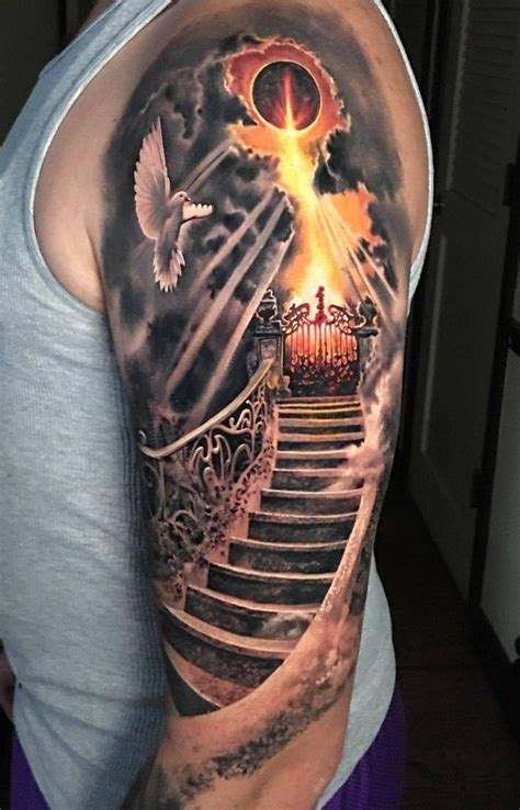 Stairway To Heaven Tattoo Sleeve