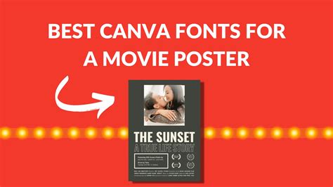 Best Canva Fonts for a Movie Poster - Blogging Guide