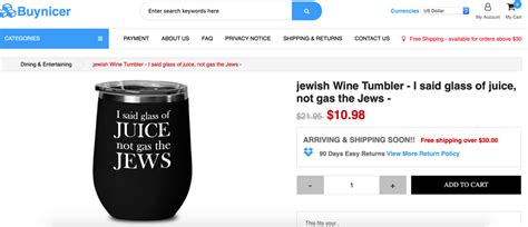 Another retailer removes ‘gas the Jews’ mug, other products – The Forward