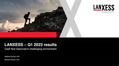 LANXESS Aktiengesellschaft 2023 Q1 - Results - Earnings Call ...