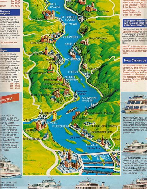 Rhine River Map With Cities - Share Map