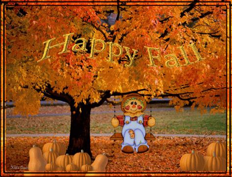 Happy Fall animated autumn leaves fall gif fall greeting autumn ...