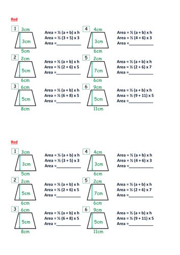 Trapezium Area | Teaching Resources