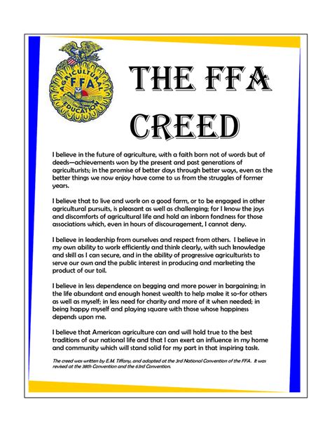 The ffa creed