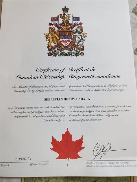 Curious wording on citizenship certificate: What is a "Canadian subject ...