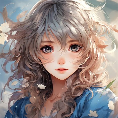 Premium AI Image | Anime Girl With Blonde Hair and Light Blue Eyes Clara