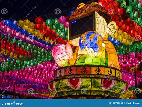 Seoul Lotus Lantern Festival Editorial Stock Photo - Image of temple ...