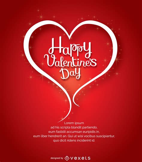 Happy Valentine's Day Heart Symbol Vector Download