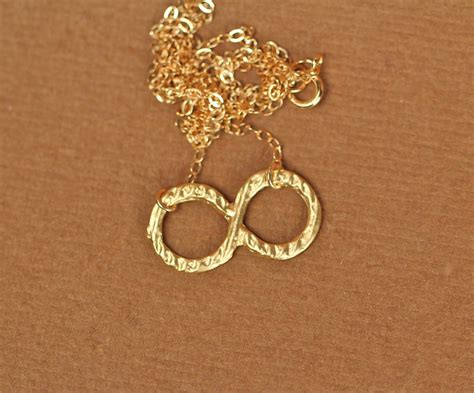 Infinity necklace gold infinity symbol love necklace by BubuRuby