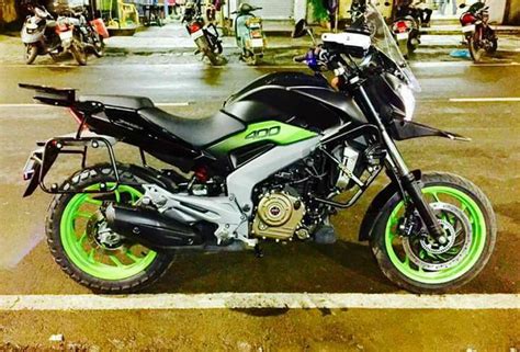 Bajaj Dominar 400 with touring mods - In 7 Images