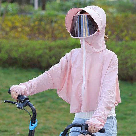 Cycling Protective Clothing Sun Shawl Clothing UV Protection Hat ...