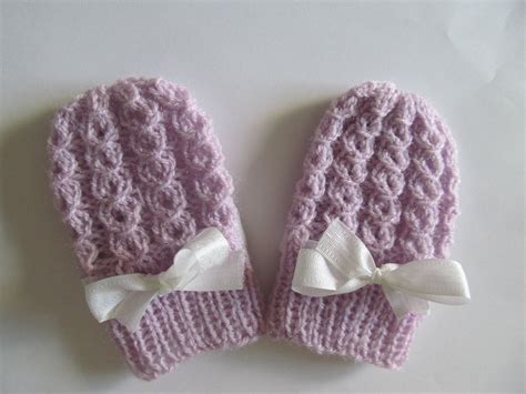 PDF Knitting PATTERN Baby Thumbless Mittens Infant by Lacywork