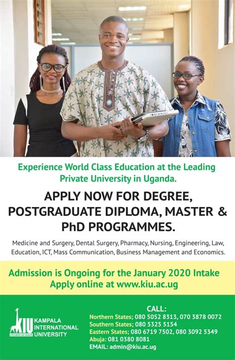 Here's an Opportunity to Join the January & April 2020 Intakes at ...