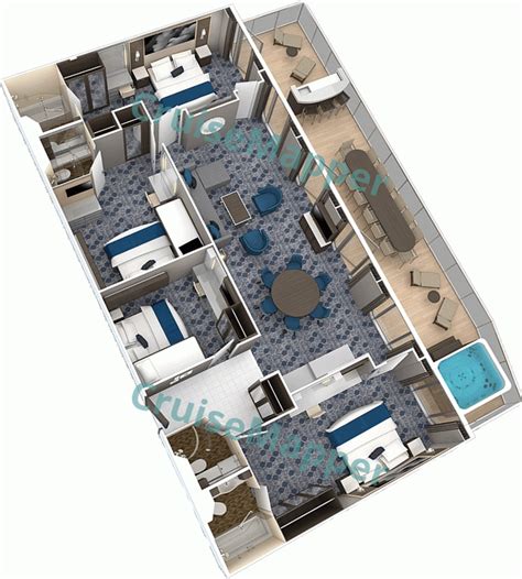 Symphony Of The Seas cabins and suites | CruiseMapper