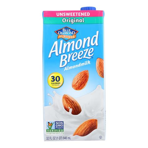 Almond Breeze - Almond Milk - Unsweetened Original - Case Of 12 - 32 Fl ...