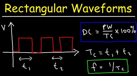 Duty Cycle, Pulse Width & Frequency - Rectangular and Square Waves ...