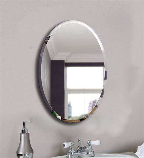 Buy Glass Oval Wall Mirror by Elegant Arts And Frames Online - Wall ...