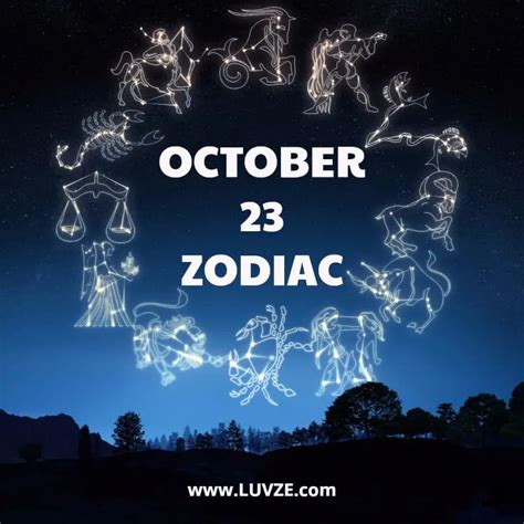 23 octobre Signe astrologique