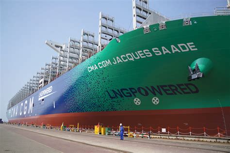 Largest LNG-powered container ship making maiden voyage - Supply Chain ...