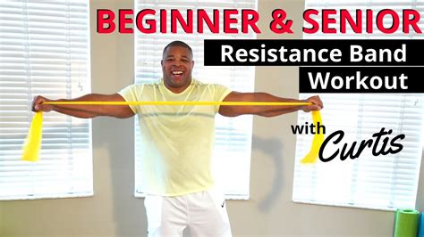 Resistance band workout- exercise for seniors & beginner workout. Fun ...