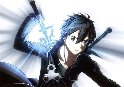 anime, Sword Art Online, sword, Kirigaya Kazuto, Kirito (Sword Art ...