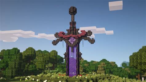 How to make a Nether portal sword in Minecraft