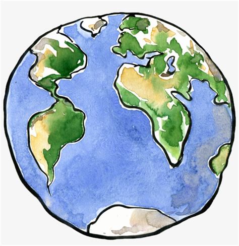 Earth Drawing Planet Clip - Planet Earth Drawing Transparent PNG ...