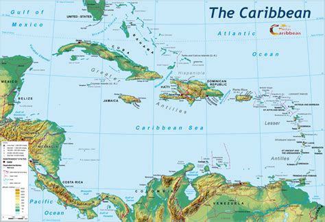 Drab Map Of The Caribbean Free Vector - Www