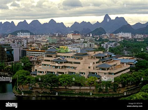 Limestone karst peaks Guilin Guangxi Province China Asia Stock Photo ...