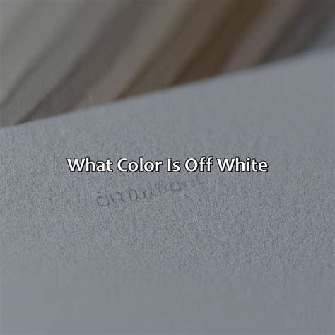 What Color Is Off White - colorscombo.com