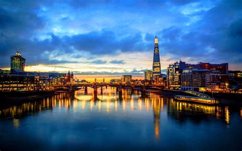 London Skyline at Night Wallpapers - Top Free London Skyline at Night ...